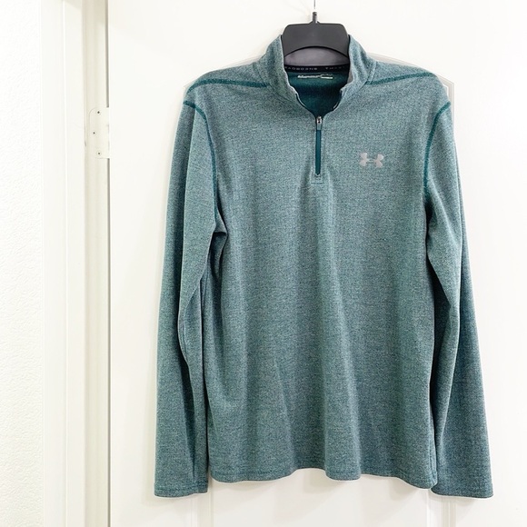 Under Armour green quarter zip sweater - Picture 1 of 3